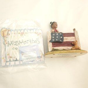 Enesco Miss Martha's Collection God Bless America Carrie Special 1992 Figurine